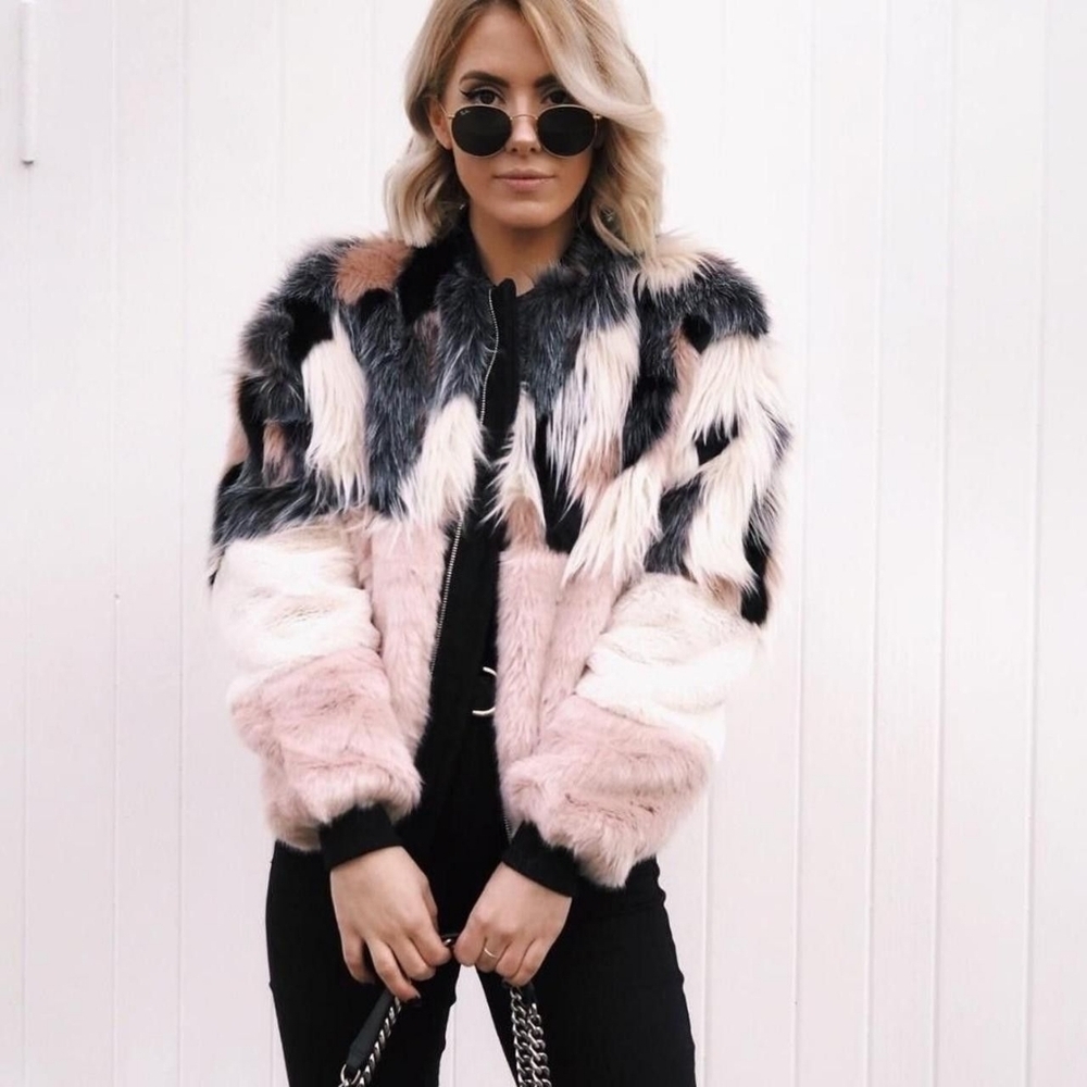 NWT Faux Fur Bershka Jacket